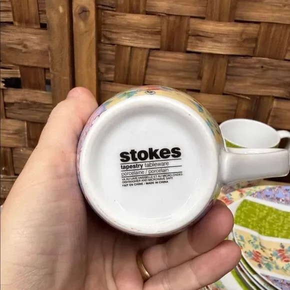 Charming Floral Patchwork Dinnerware Set - Picture 3 of 7